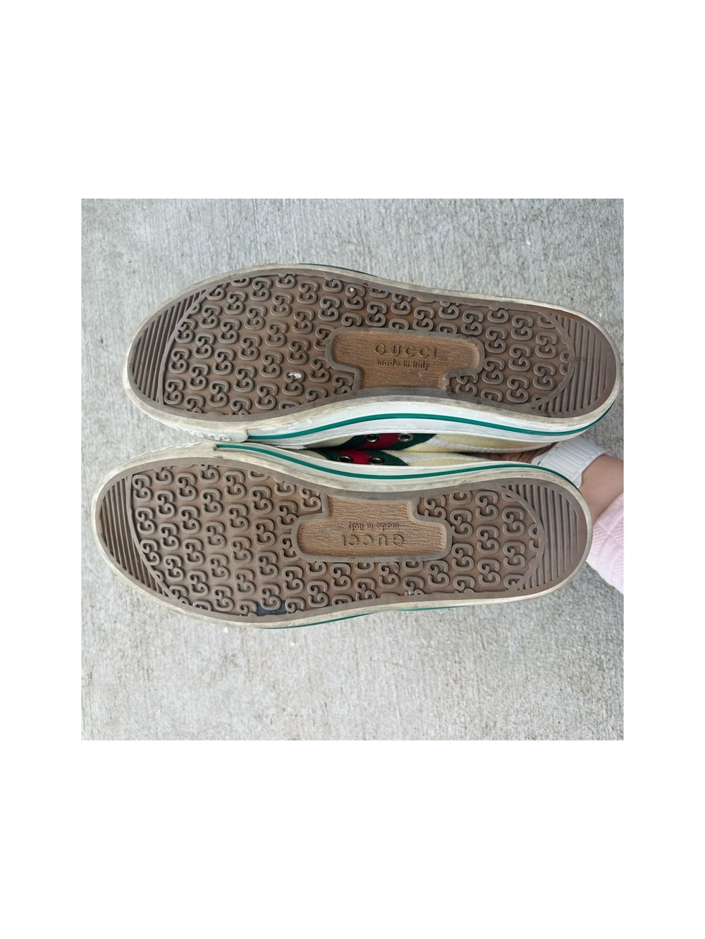 Gucci Tennis 1977 Sneakers in Cream Cotton Women Size 37+ US 7-7.5 - Picture 10 of 11